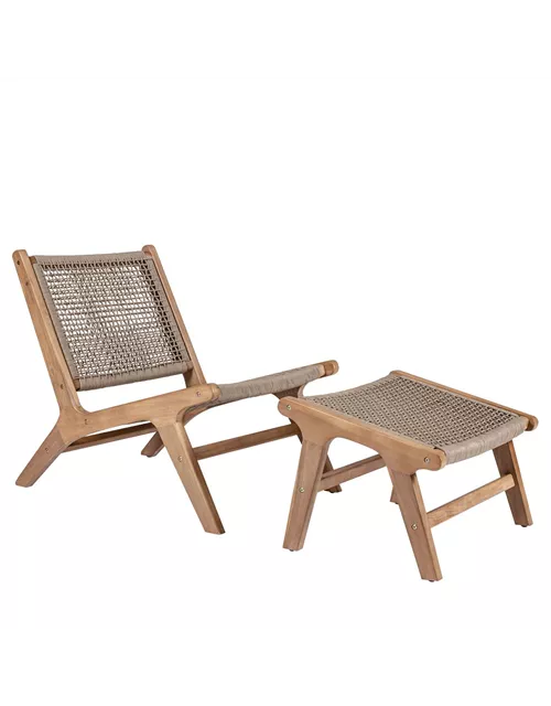 Relaxsessel mit Hocker Ida