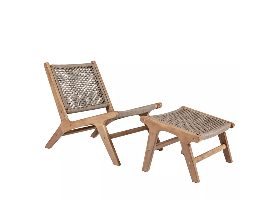 Relaxsessel mit Hocker Ida